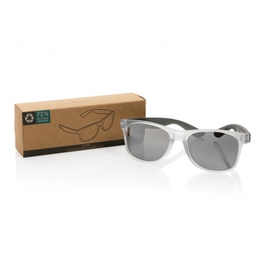 Logo trade promotional merchandise picture of: Gleam RCS recycled PC mirror lens sunglasses