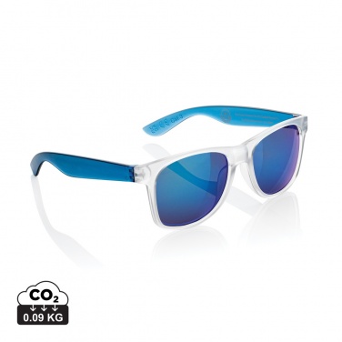 Logo trade promotional giveaways picture of: Gleam RCS recycled PC mirror lens sunglasses