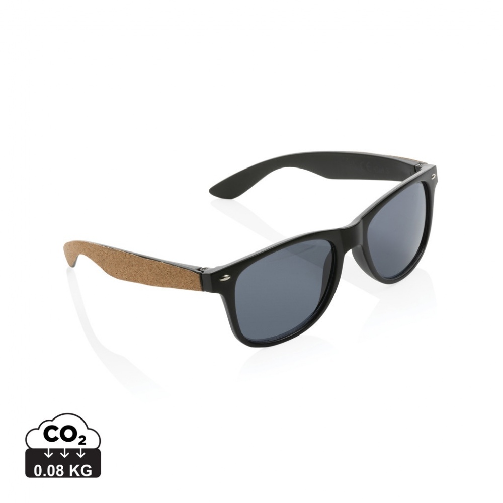 Logotrade promotional product image of: GRS recycled PC plastic sunglasses with cork