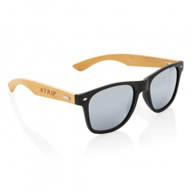 Logotrade corporate gift picture of: Bamboo and RCS recycled plastic sunglasses