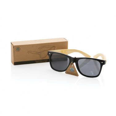 Logotrade promotional merchandise image of: Bamboo and RCS recycled plastic sunglasses