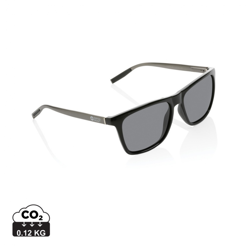 Logo trade promotional items picture of: Swiss Peak RCS rplastic polarised sunglasses