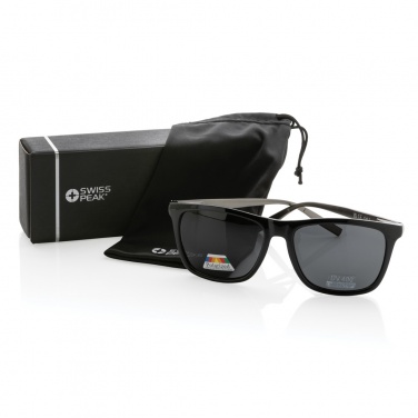 Logo trade business gift photo of: Swiss Peak RCS rplastic polarised sunglasses