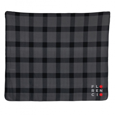 Logotrade promotional product picture of: Soft plaid fleece blanket