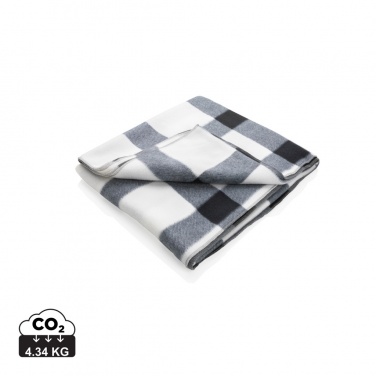 Logo trade promotional items image of: Soft plaid fleece blanket