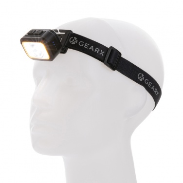 Logotrade promotional product picture of: Gear X RCS rPlastic heavy duty head torch