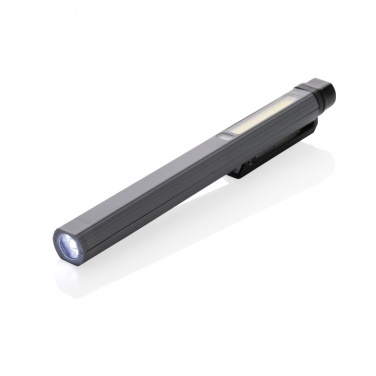 Logo trade promotional products image of: Gear X RCS recycled plastic USB rechargeable pen light