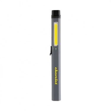 Logo trade promotional items image of: Gear X RCS recycled plastic USB rechargeable pen light