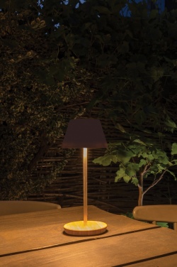 Logo trade advertising products picture of: Pure Glow RCS usb-rechargeable recycled plastic table lamp