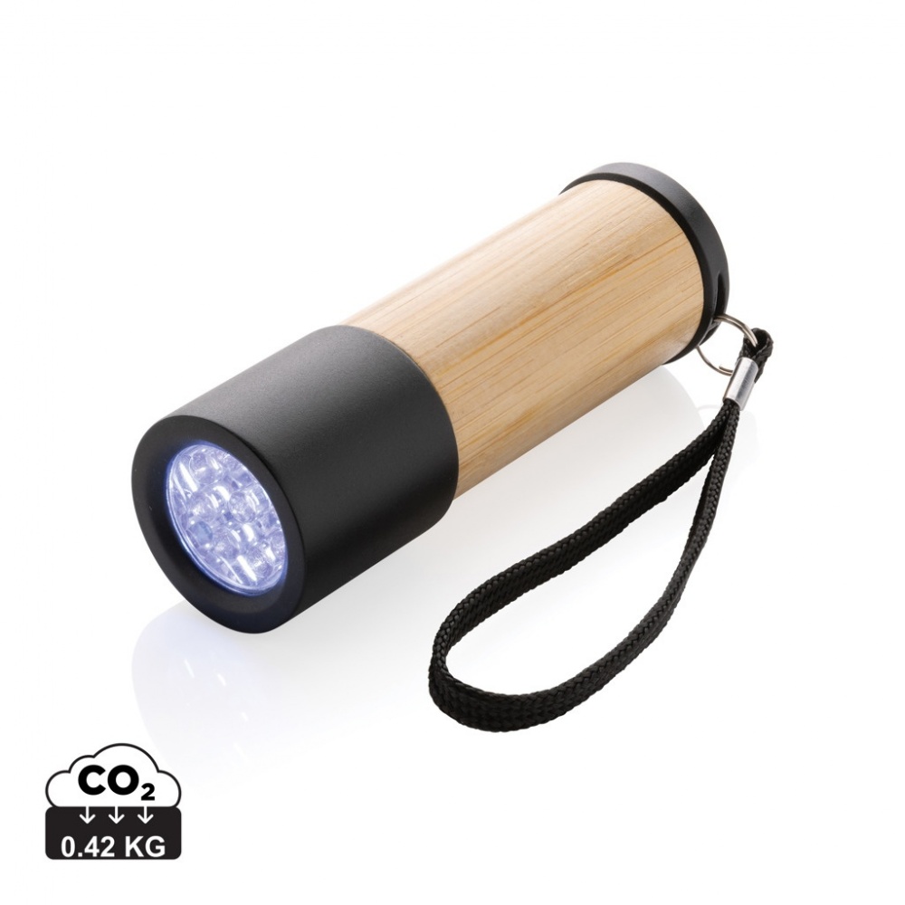 Logotrade business gifts photo of: Bamboo and RCS certfied recycled plastic torch