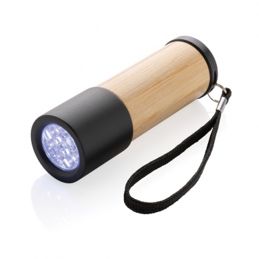 Logo trade business gift photo of: Bamboo and RCS certfied recycled plastic torch