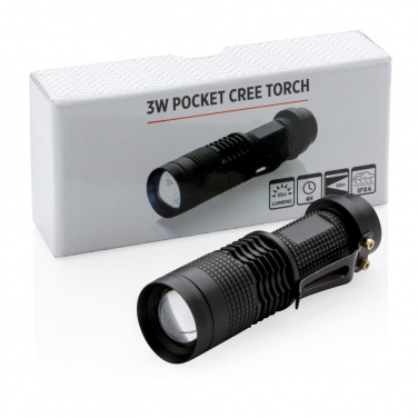 Logotrade promotional gift image of: 3W pocket CREE torch