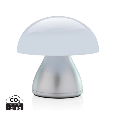 Logo trade promotional items image of: Luming RCS recycled plastic USB re-chargeable table lamp