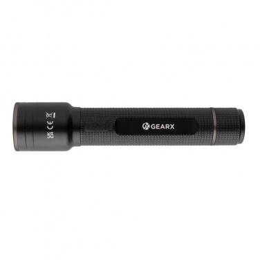 Logotrade advertising products photo of: Gear X RCS recycled aluminum USB-rechargeable torch large