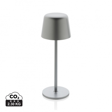 Logo trade promotional items image of: Zenic RCS recycled plastic USB re-chargable table lamp