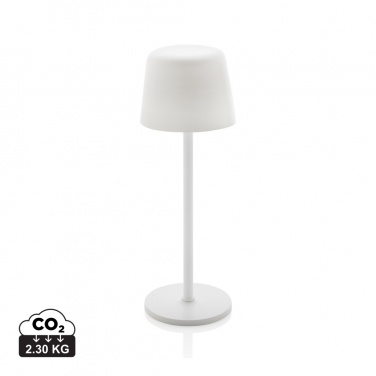 Logo trade promotional gift photo of: Zenic RCS recycled plastic USB re-chargable table lamp