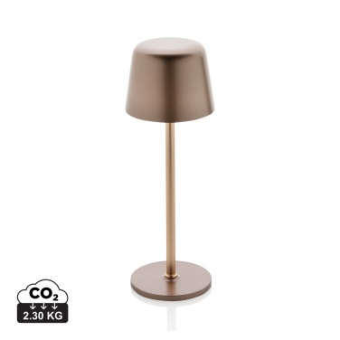 Logo trade promotional products picture of: Zenic RCS recycled plastic USB re-chargable table lamp