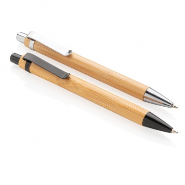 Logo trade promotional items image of: Bamboo pen