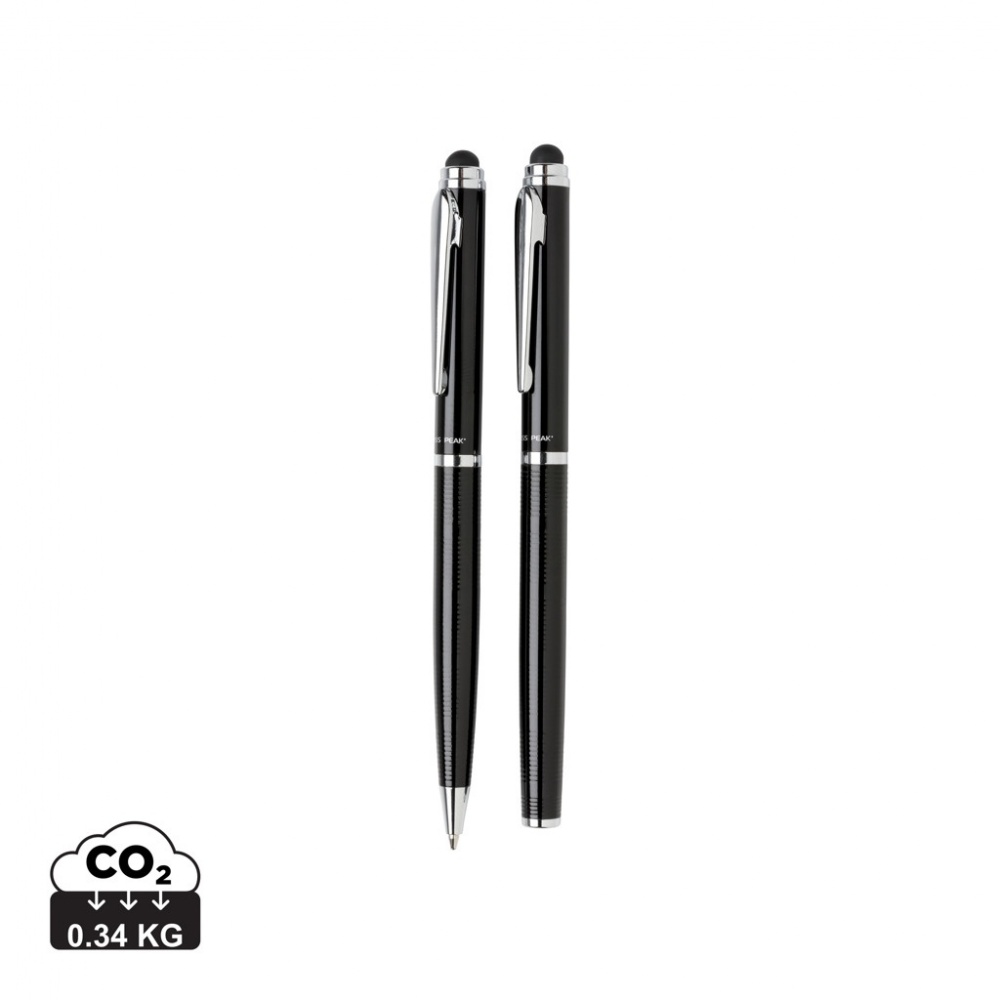 Logo trade promotional items image of: Swiss Peak deluxe pen set