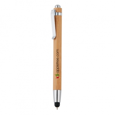 Logo trade business gifts image of: Bamboo stylus pen