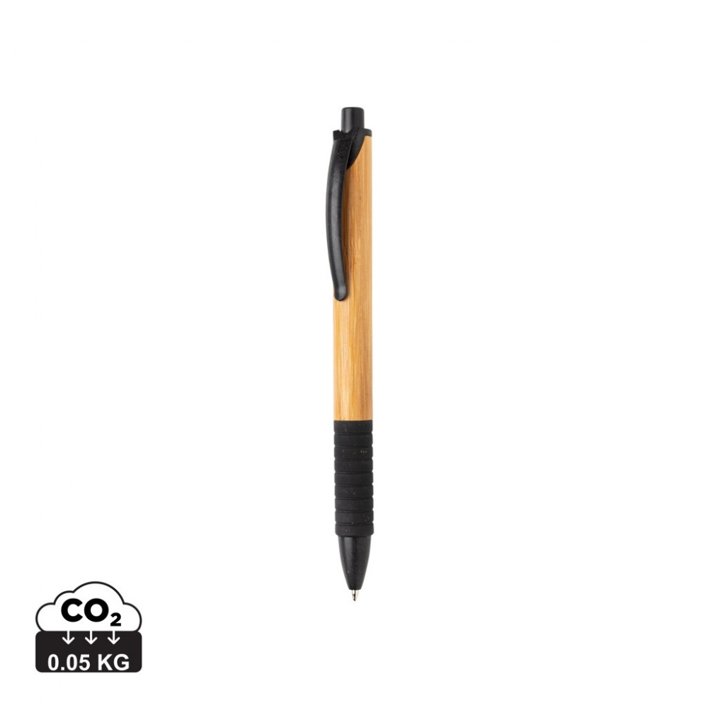 Logo trade advertising products image of: Bamboo & wheat straw pen