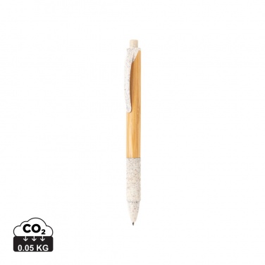 Logo trade promotional product photo of: Bamboo & wheat straw pen