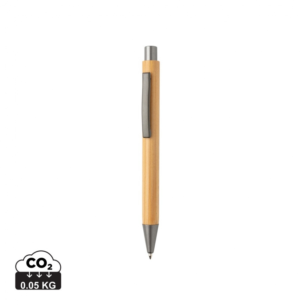 Logo trade promotional items picture of: Slim design bamboo pen