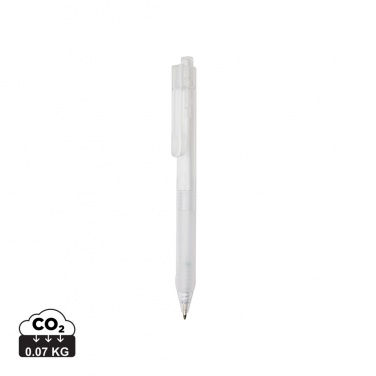 Logotrade promotional items photo of: X9 frosted pen with silicone grip