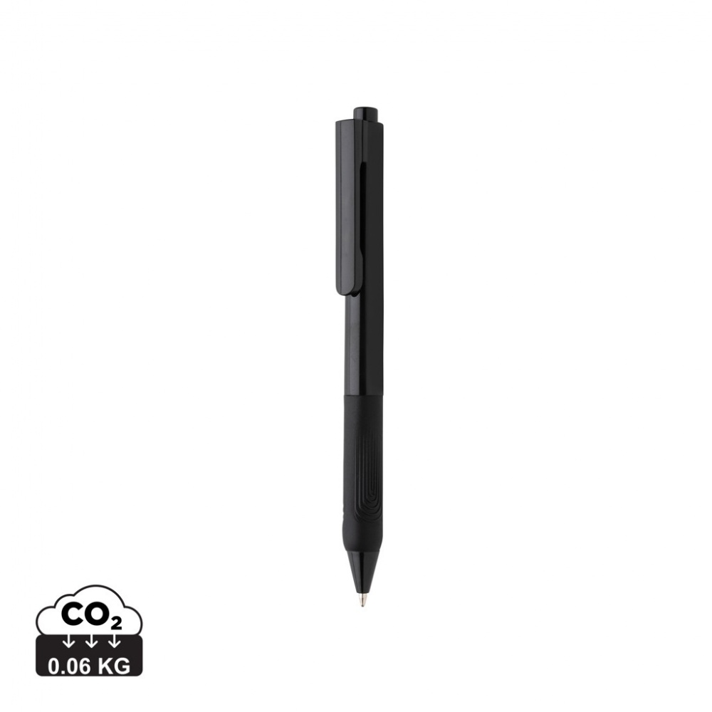 Logo trade advertising products image of: X9 solid pen with silicone grip