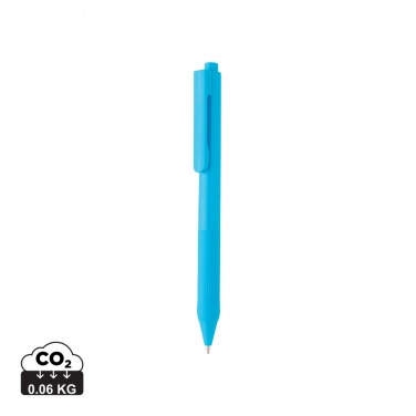 Logo trade promotional giveaway photo of: X9 solid pen with silicone grip