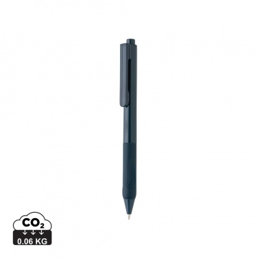 Logo trade advertising products picture of: X9 solid pen with silicone grip