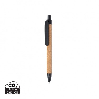 Logo trade advertising products picture of: Write wheatstraw and cork pen