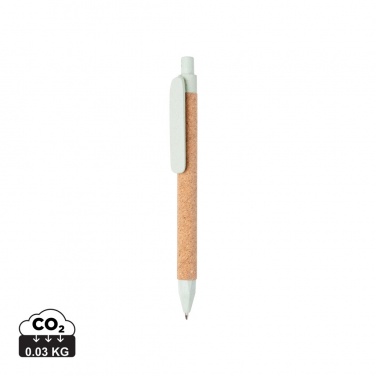 Logotrade promotional item picture of: Write wheatstraw and cork pen