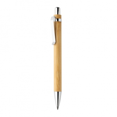 Logo trade promotional items image of: Pynn bamboo infinity pen