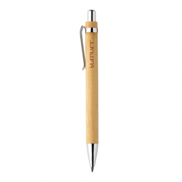 Logo trade promotional product photo of: Pynn bamboo infinity pen