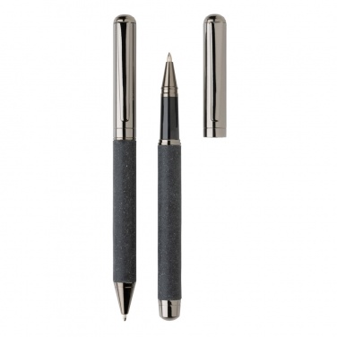 Logo trade corporate gifts picture of: Recycled leather pen set