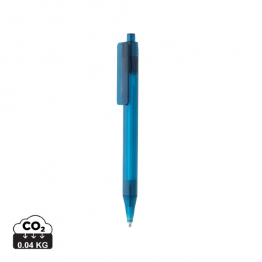 Logo trade promotional item photo of: GRS RPET X8 transparent pen