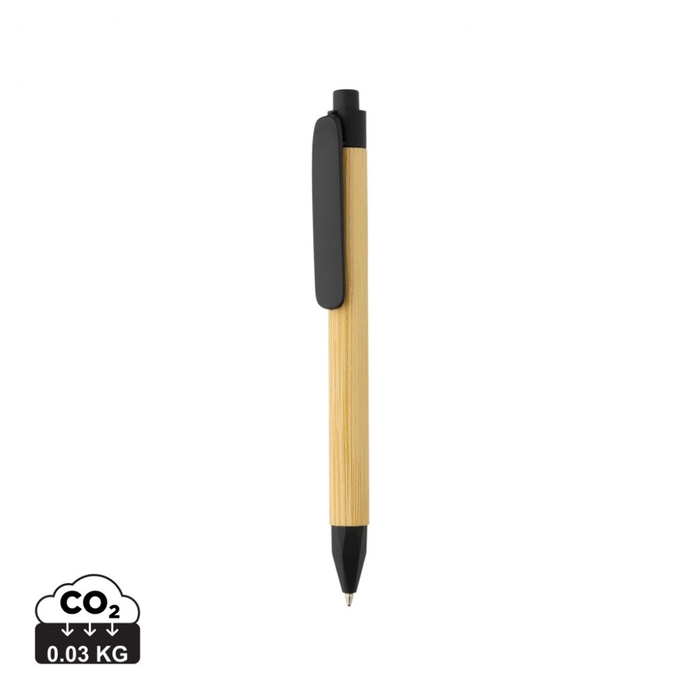 Logotrade promotional item image of: Write responsible recycled paper barrel pen