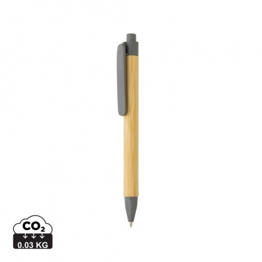 Logotrade promotional gift image of: Write responsible recycled paper barrel pen