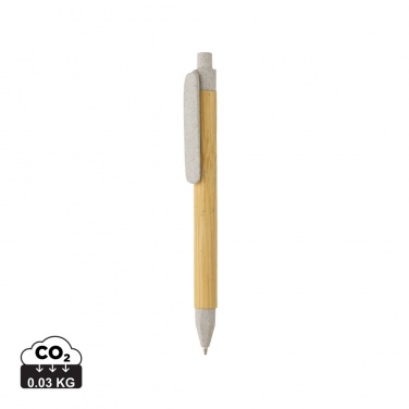 Logo trade promotional products image of: Write responsible recycled paper barrel pen