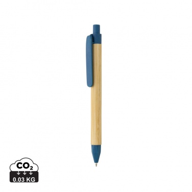 Logo trade promotional items picture of: Write responsible recycled paper barrel pen