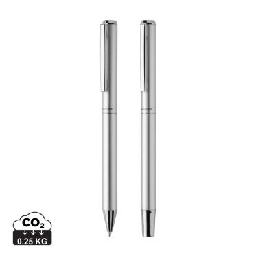 Logotrade promotional item picture of: Swiss Peak Cedar RCS certified recycled aluminum pen set