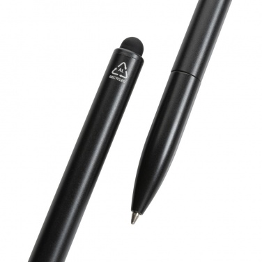 Logo trade promotional merchandise picture of: Kymi RCS certified recycled aluminium pen with stylus