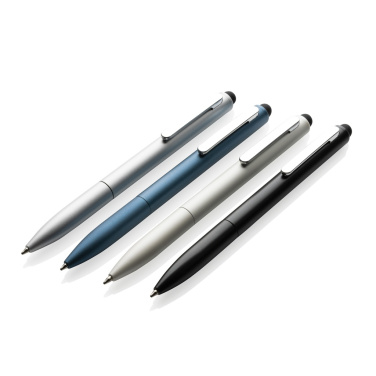 Logo trade promotional item photo of: Kymi RCS certified recycled aluminium pen with stylus