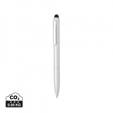 Logotrade promotional product image of: Kymi RCS certified recycled aluminium pen with stylus