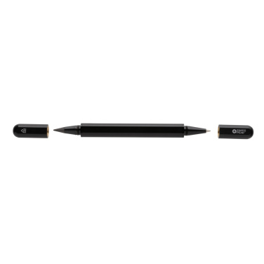 Logo trade promotional products image of: Swiss Peak Storm RCS recycled aluminum dual tip pen