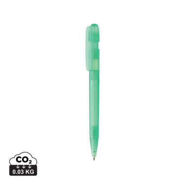 Logo trade promotional merchandise photo of: Devin GRS certified RABS pen transparent