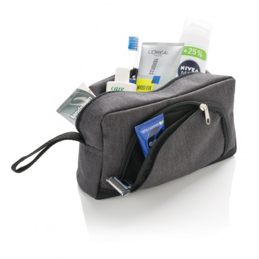 Logotrade business gift image of: Classic two tone toiletry bag