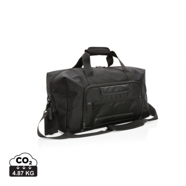 Logo trade advertising products picture of: Swiss Peak AWARE™ RPET Voyager weekend bag