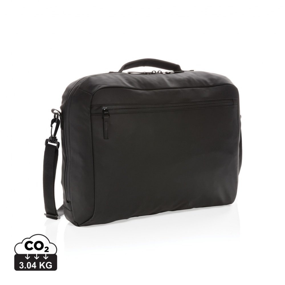 Logo trade promotional merchandise photo of: Fashion black 15.6" laptop bag PVC free